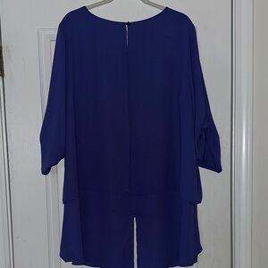Chico's Royal Blue Layered Blouse